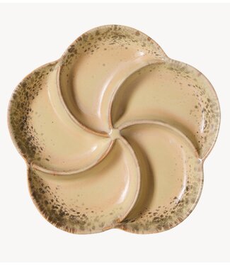 HKLIVING Serveerschaal 70s ceramics: snack tray, grit