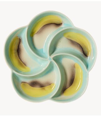 HKLIVING Serveerschaal 70s ceramics: snack tray, glint