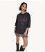 Alix The Label T-shirt ladies knitted band shirt charcoal grey
