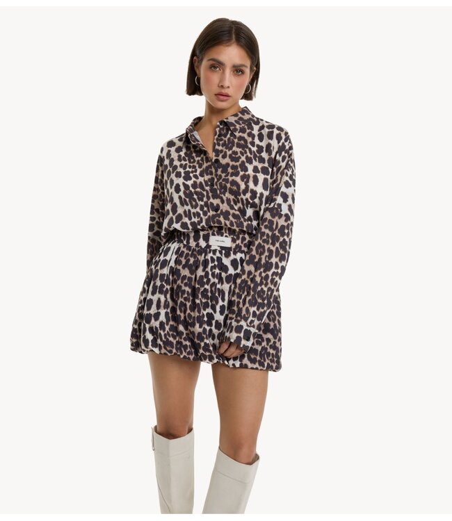 Alix The Label Rok ladies woven animal ballon skirt animal