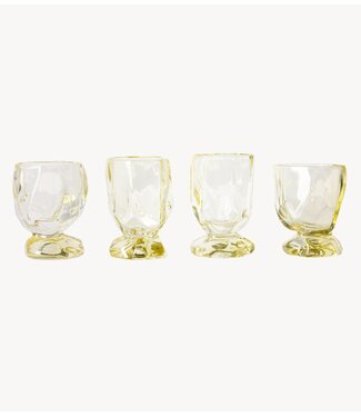 HKLIVING Glazen Nienke Sikkema for HKLIVING: glasses, citrine (set of 4)