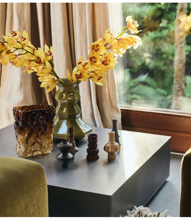 HKLIVING 70s ceramics: small vases, palette (set of 5)