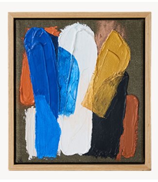 HKLIVING Wanddecoratie Framed artwork, moonlight strokes (18x20cm)