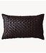 HKLIVING Kussen Woven cushion, chocolate brown (50x30cm)