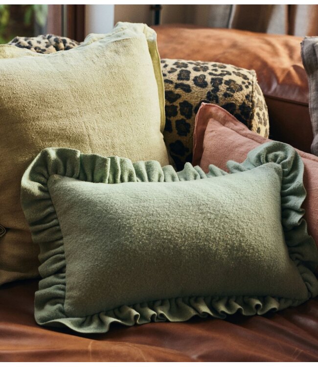 HKLIVING Kussen Felt cushion, mint (60x40cm)