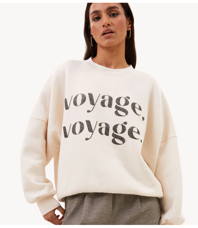 BY-BAR Sweater malyn voyage sweater oyster melee