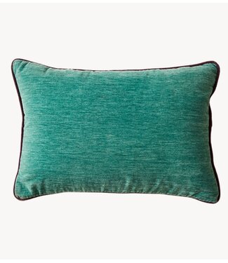 HKLIVING Kussen Velvet cushion, deep sea (50x35cm)