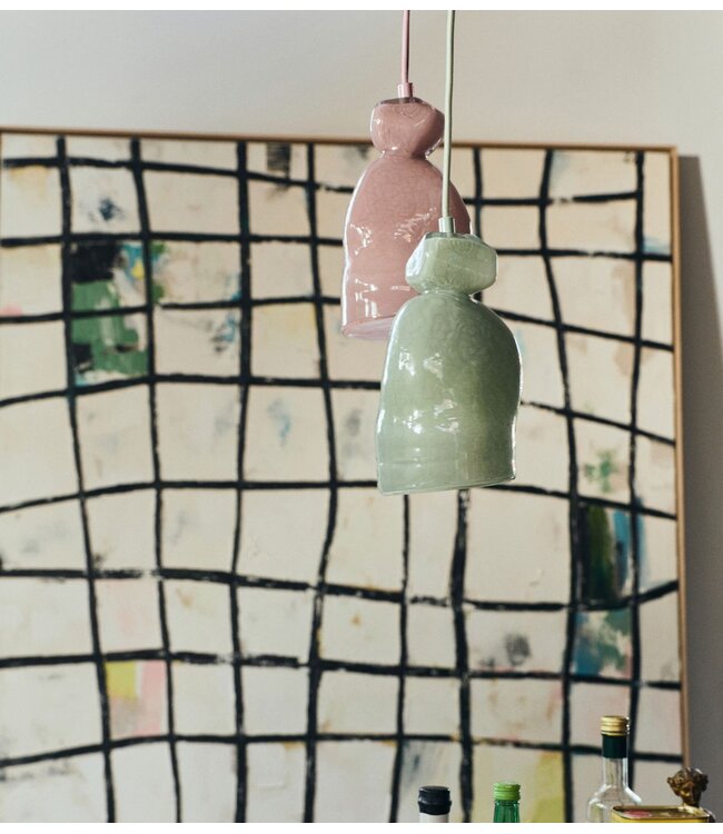 HKLIVING Hanglamp Nienke Sikkema for HKLIVING: gemstone lamp, tourmaline