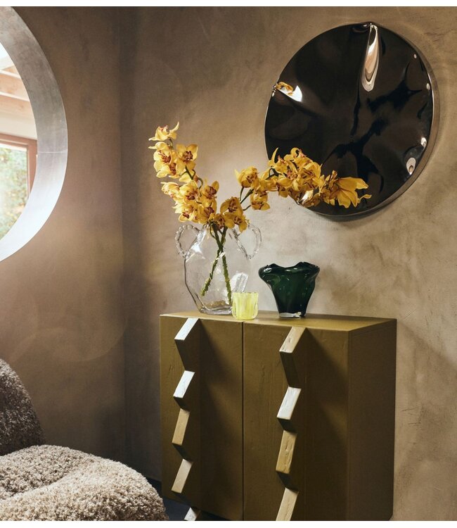 HKLIVING Wanddecoratie Dent wall sculpture, chrome