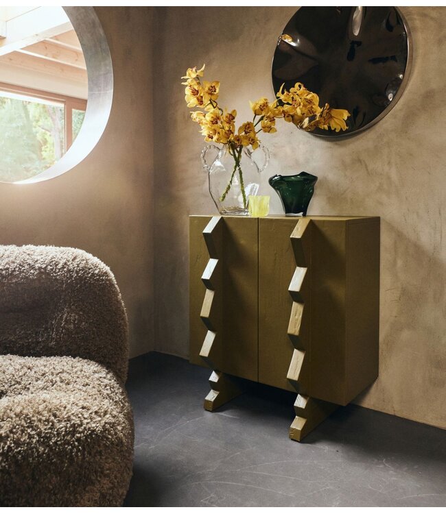 HKLIVING Kast Forma cupboard, olive green