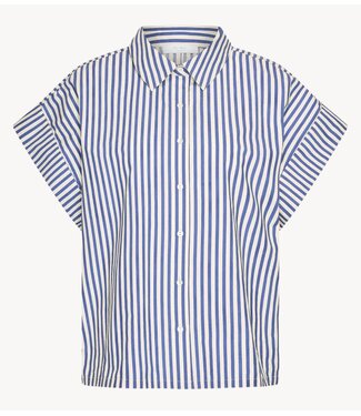BY-BAR Blouse pixie blue stripe blouse dark blue stripe
