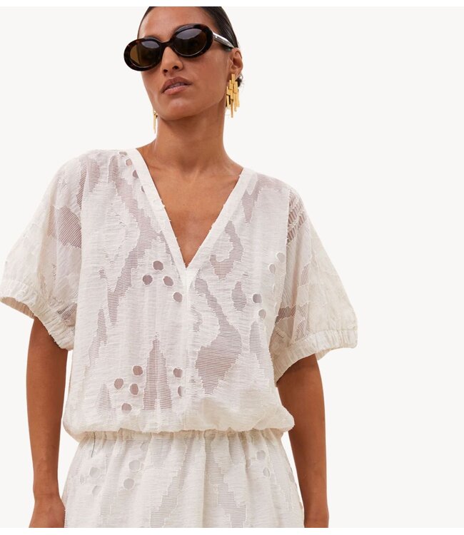 BY-BAR Blouse mabel mist blouse cream