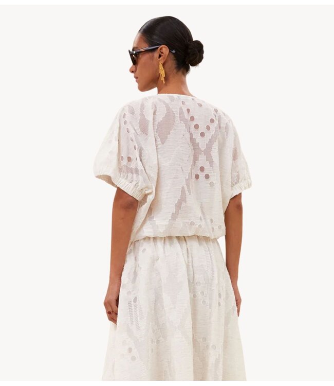 BY-BAR Blouse mabel mist blouse cream