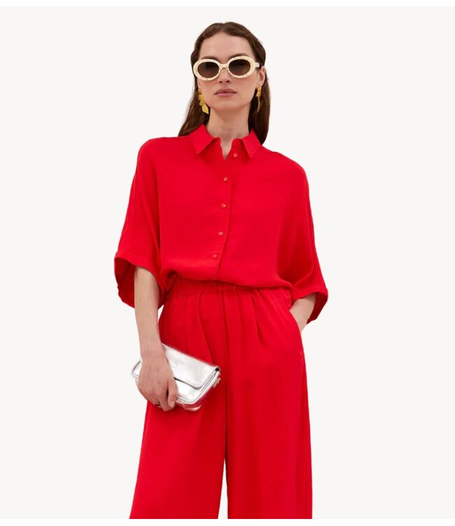 BY-BAR Blouse sunny satin stripe blouse lollipop