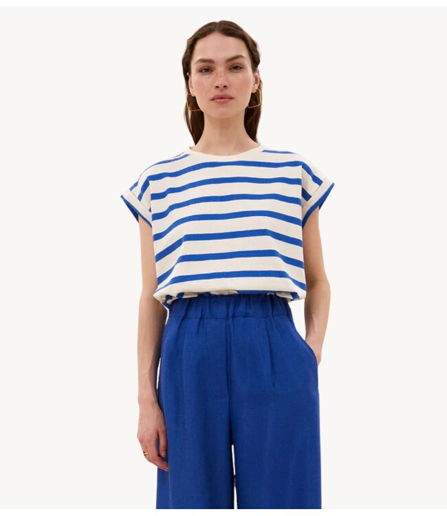 BY-BAR Top tobi stripe top azul blue stripe