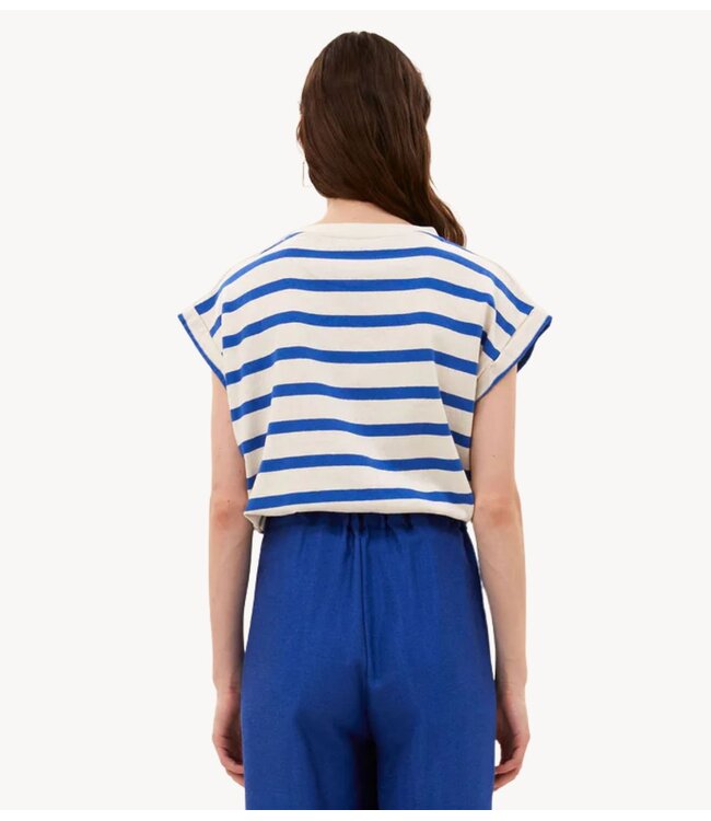 BY-BAR Top tobi stripe top azul blue stripe
