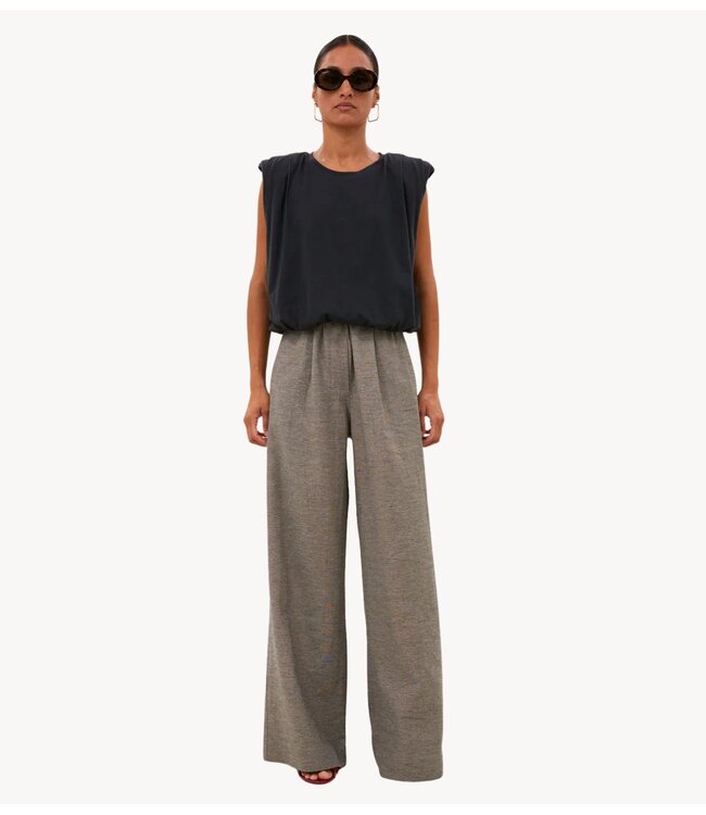 BY-BAR Broek benji melange pants charcoal melee