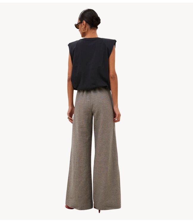 BY-BAR Broek benji melange pants charcoal melee