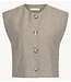 BY-BAR Gilet nori melange gilet charcoal melee