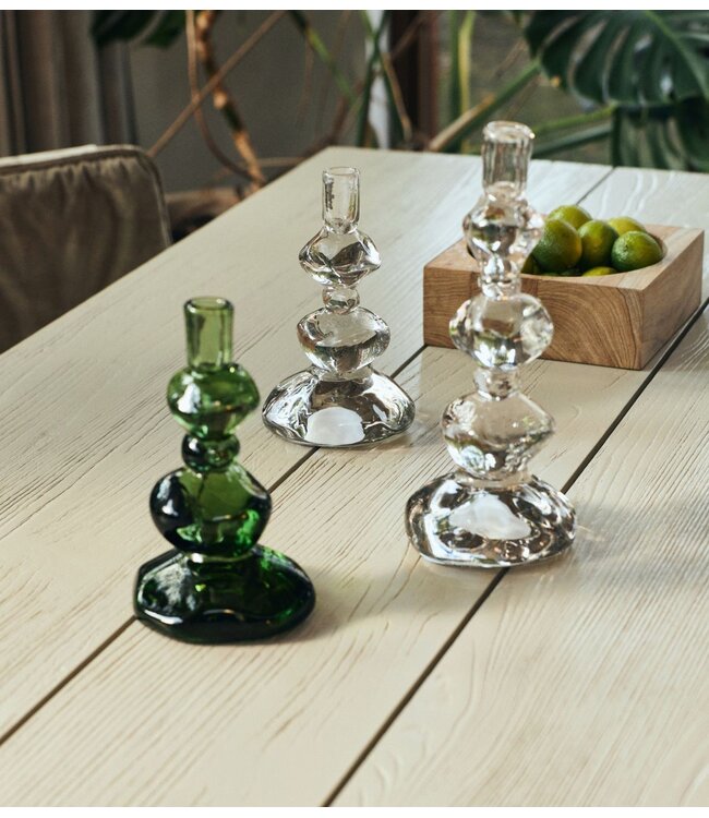 HKLIVING Kaarsenhouder Nienke Sikkema for HKLIVING: candle holder medium, crystal