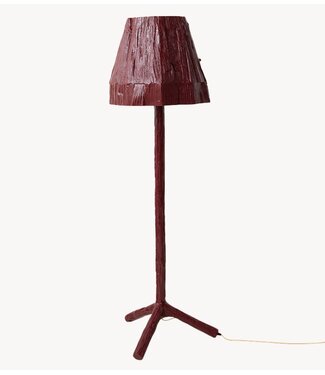 HKLIVING Vloerlamp Teun Zwets for HKLIVING: floor lamp, burgundy