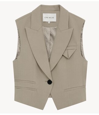 Copenhagen Muse Gilet CMTAILOR-WAISTCOAT WINTER TWIG MELANGE
