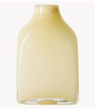 HKLIVING Vaas Atelier glass vase medium, cream