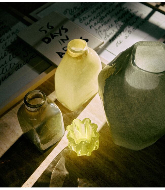 HKLIVING Kaarsenhouder Coralla candle holder, lime