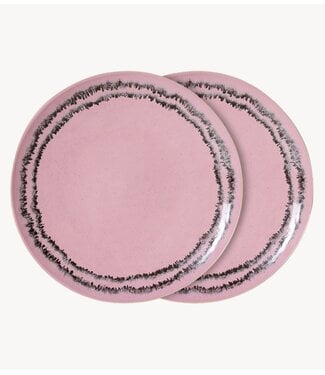 HKLIVING Borden 70s ceramics: dinner plate, bubble (set of 2)