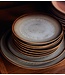 HKLIVING Borden 70s ceramics: side plate, contrast (set of 2)