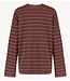 HARPER & YVE Shirt TOMMY-LS SADDLE BROWN/ RED
