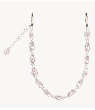 Ateljé Telefoonkoord short Pink pearl cord