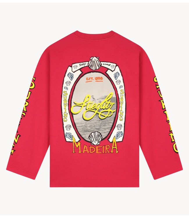 Stieglitz Shirt Safira Skate Tee Wide Sleeves red