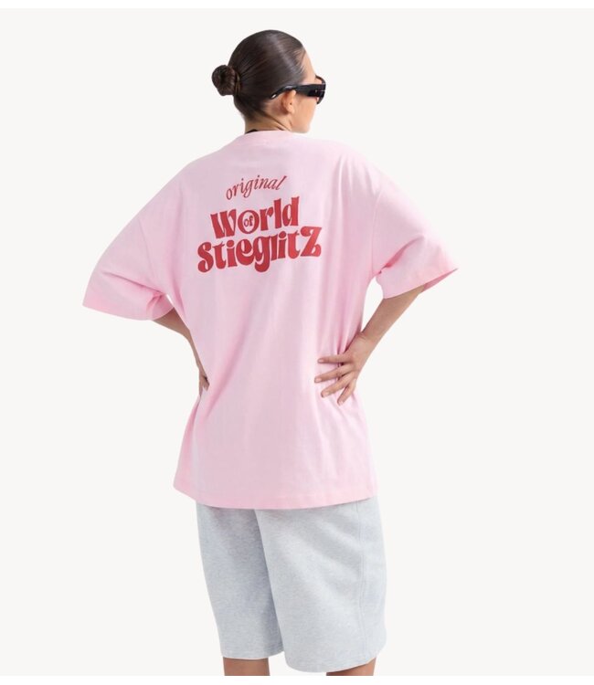 Stieglitz T-shirt World Of Stieg Oversized T-shirt Pink