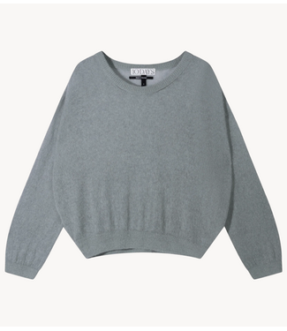 10DAYS Trui sweater thin knit sweater light graphite