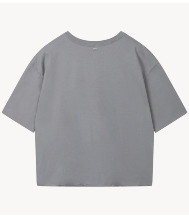 10DAYS Top short sleeve tee logo light graphite