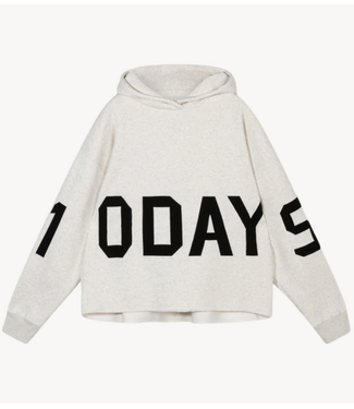 10DAYS Trui the statement logo hoodie 10DAYS365 soft white
