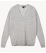 10DAYS Trui THE V-NECK KNIT SWEATER light grey melee10DAYS365