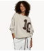 10DAYS Trui baseball sweater 10 soft white melee