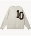 10DAYS Trui baseball sweater 10 soft white melee