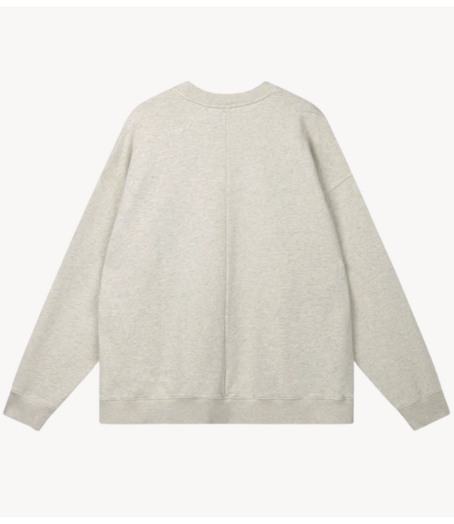 10DAYS Trui baseball sweater 10 soft white melee