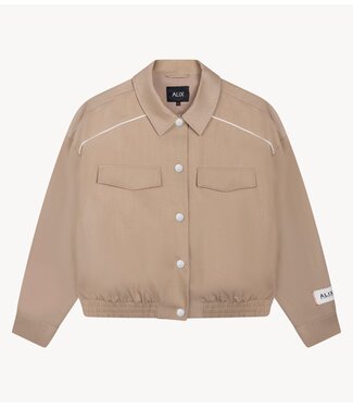 Alix The Label Jack ladies woven 2 tone jacket CAMEL