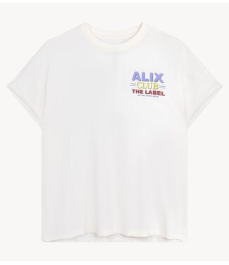 Alix The Label Top ladies knitted alix club t-shirt CREAM