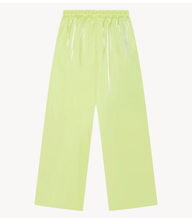 Alix The Label Broek ladies woven mix shine pants YELLOW