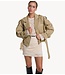 Alix The Label Jas ladies woven short alix trench coat CAMEL