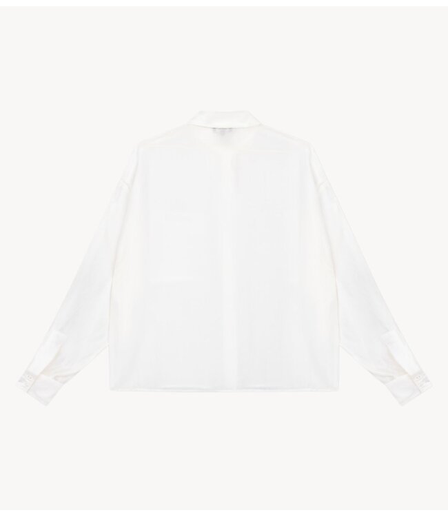 Alix The Label Blouse ladies woven sheer blouse SOFT WHITE