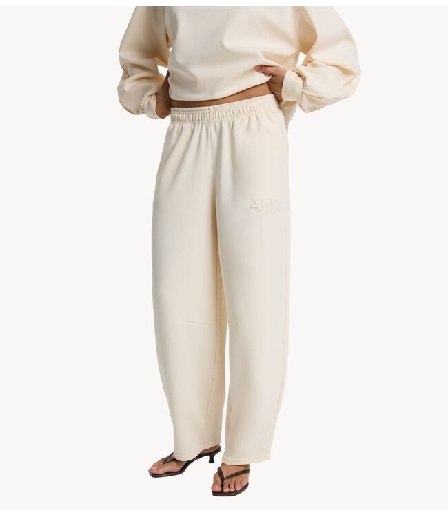 Alix The Label Broek ladies knitted balloon sweat pants CREAM