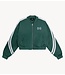 Alix The Label Jack ladies knitted tapes training jacket GREEN