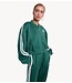 Alix The Label Jack ladies knitted tapes training jacket GREEN