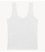 Alix The Label Top ladies knitted rib tanktop LIGHT GREY MELANGE